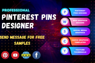 design and provide 100 eye catching pinterest pins