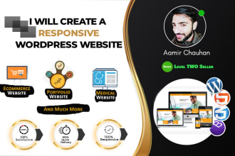 develop a responsive attractive wordpress website for your brand