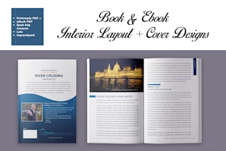 do book cover design, ebook cover, and  layout formatting