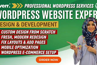 customize and redesign your word press website