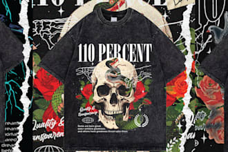 create awesome streetwear design for your brand or merch