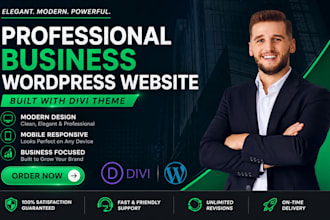 design a professional divi wordpress website
