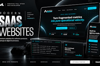 build a modern saas website for your startup