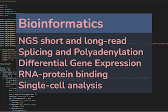 do bioinformatics and transcriptomics