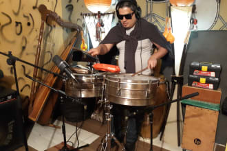 record a flawless latin timbal on your project,