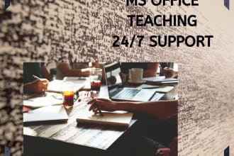 teach you ms office ms word , excel,powerpoint,inpage