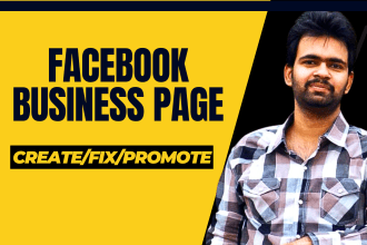 create,fix or optimize facebook business page or fan page