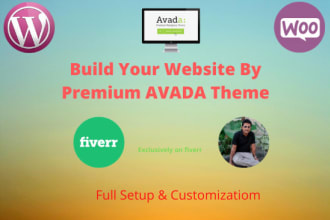 design your wordpress website by premium avada theme