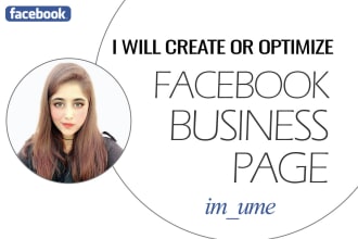 set up and optimize your facebook business page or fan page