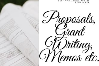 do technical writing memo grant writing reports etc