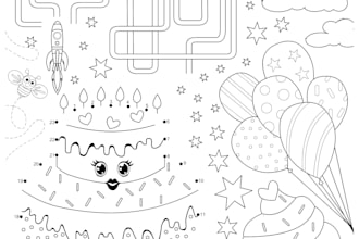 design activity pages and colouring books for your kids