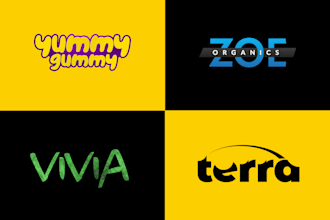 create a unique minimalist, abstract, wordmark, business or brand logo design