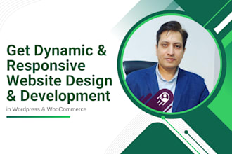 design an develop a professional dynamic website with wordpress