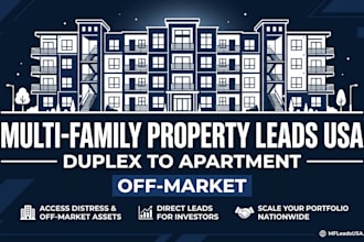 find multi family apartment building leads USA investors