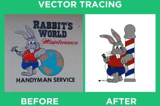 redesign, remake logo or vector conversion
