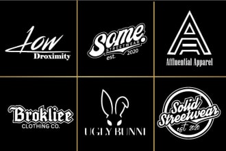 make modern urban streetwear or clothing brand logo