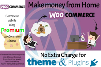 build a woocommerce site within 2days with a premium theme