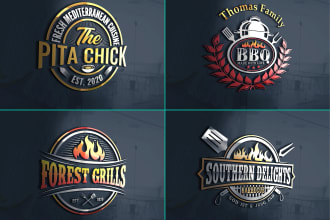 design BBQ, grill, juice, bar, and restaurant logo