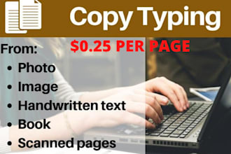 provide copy typing services fast and accurate for you