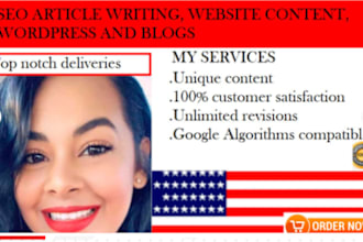 do SEO article writing, blog writing, or content writing