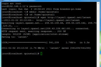 install cPanel/WHM on your dedicated or vps server