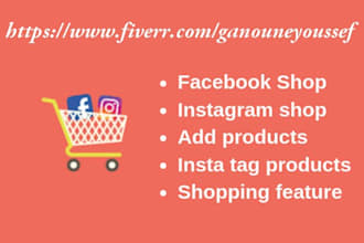 integrate instagram shopping, facebook and  shopify store