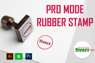 design your company rubber stamp for your logo
