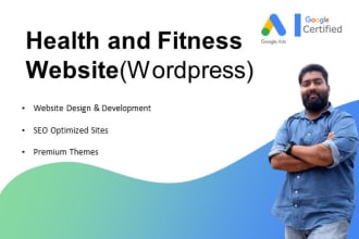 create a health and fitness website from wordpress