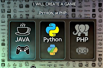 create a game in python, java or PHP