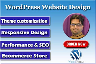 create a wordpress website or wordpress website design