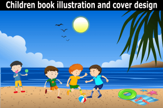 design childrens book coloring page illustrations and activity book pages