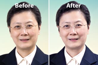 clean up, color correct or repair any photo in photoshop