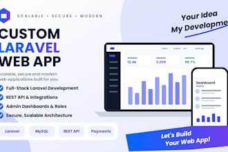 build a web application with laravel