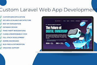 build a web application with laravel