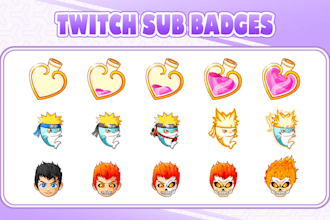 create the best sub badges for twitch