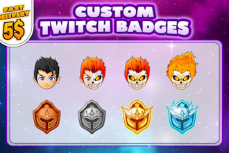 create custom twitch sub badges for streamers