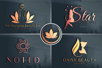 design aesthetic beauty cosmetic spa and skincare brand logo