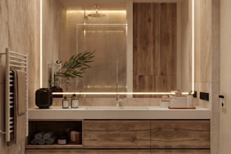 design your bathroom with realistic 3d render and layout