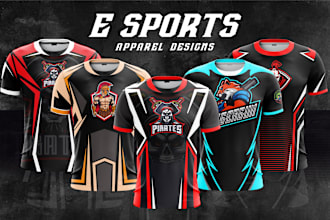 design sublimation esports jersey for  gaming organization