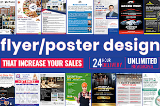 design flyers or posters for real estate, business, sales, events, restaurants