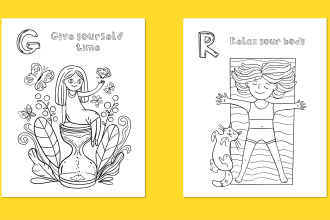 draw coloring book pages for children and adults
