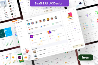 design web application, dashboards and admin panel