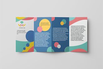 create a professional bifold, trifold brochure design
