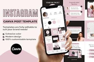 design canva instagram post template