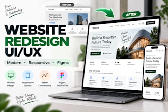 redesign your website with modern UI UX in figma
