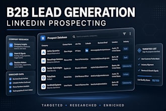 do b2b lead generation and linkedin prospecting