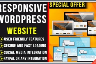 create a responsive wordpress web site