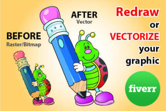 trace, vectorize, redraw your logo or any artwork