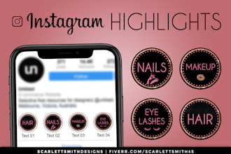 design professional instagram highlight covers
