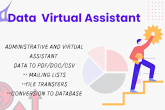 be your data entry  operator  market researcher